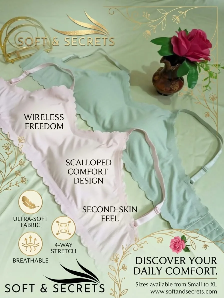 Scalloped Premium Seamless Bra